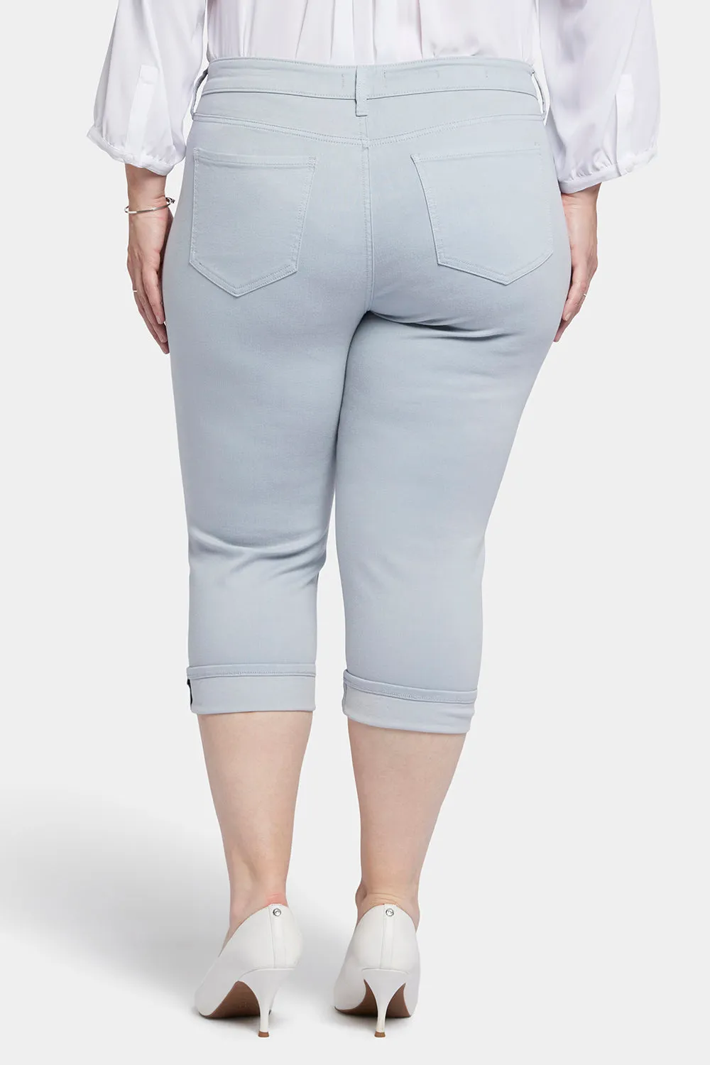 Marilyn Straight Crop Jeans In Plus Size - Sea Ice sold by NYDJ product image thumbnail 2