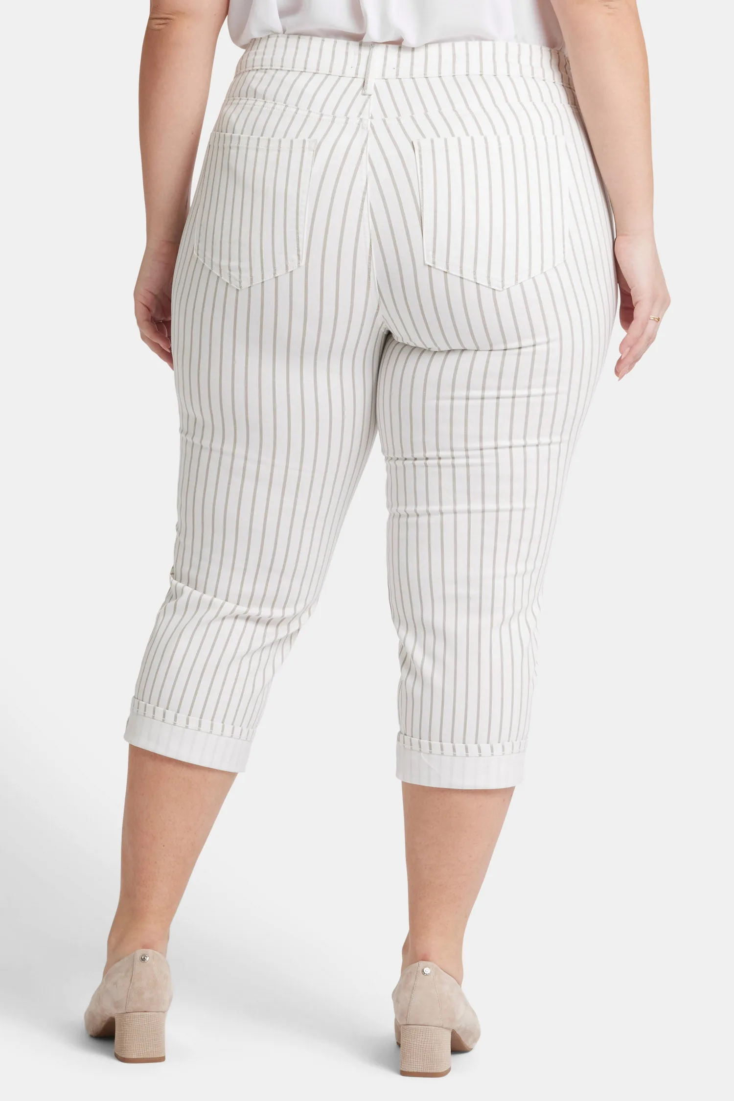 Marilyn Straight Crop Jeans In Plus Size - Beach Cruise Stripe sold by NYDJ product image thumbnail 2