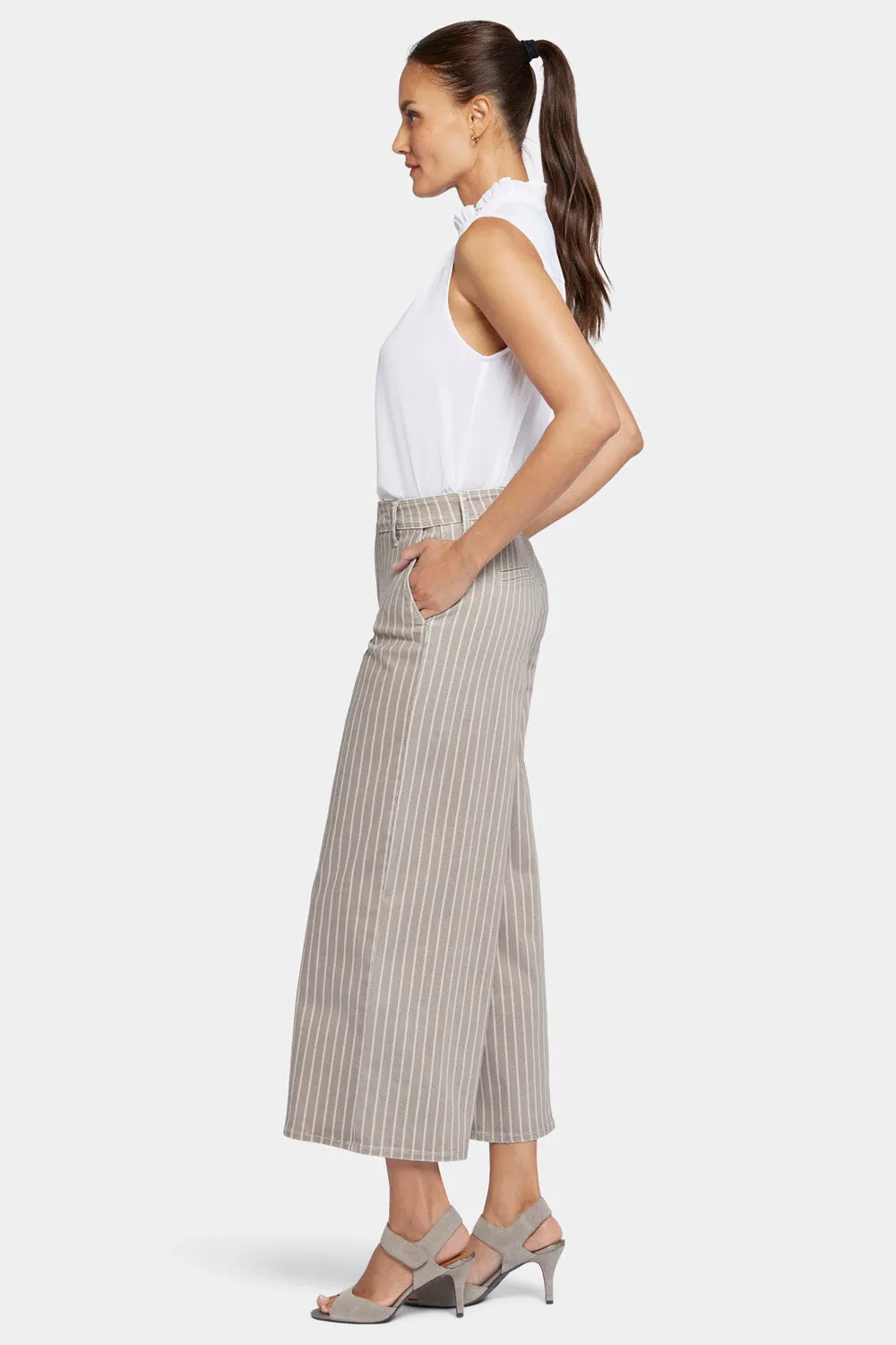 Mona Wide Leg Trouser Ankle Jeans - Boardwalk Stripe sold by NYDJ product image thumbnail 5