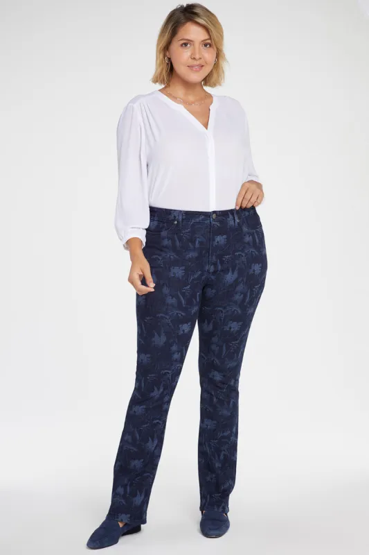 Slim Bootcut Jeans In Plus Size - Bishop Floral sold by NYDJ