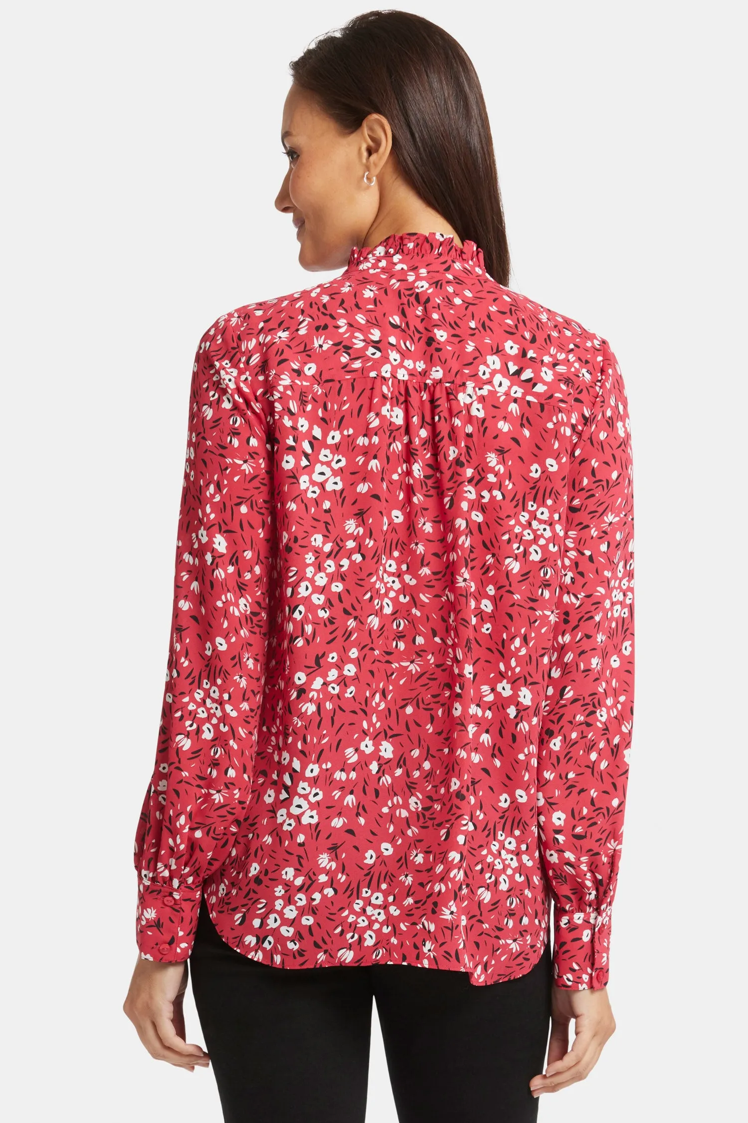 Ruffle Neck Blouse - Cherry Creek sold by NYDJ product image thumbnail 2