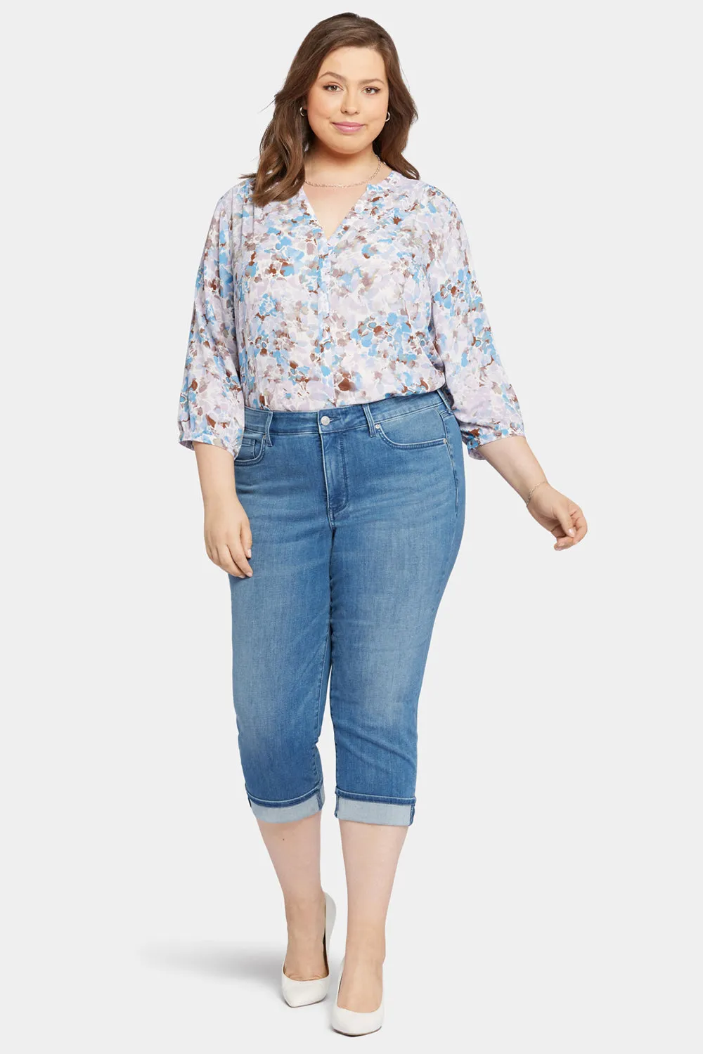 Marilyn Straight Crop Jeans In Plus Size - Stunning sold by NYDJ product image thumbnail 4