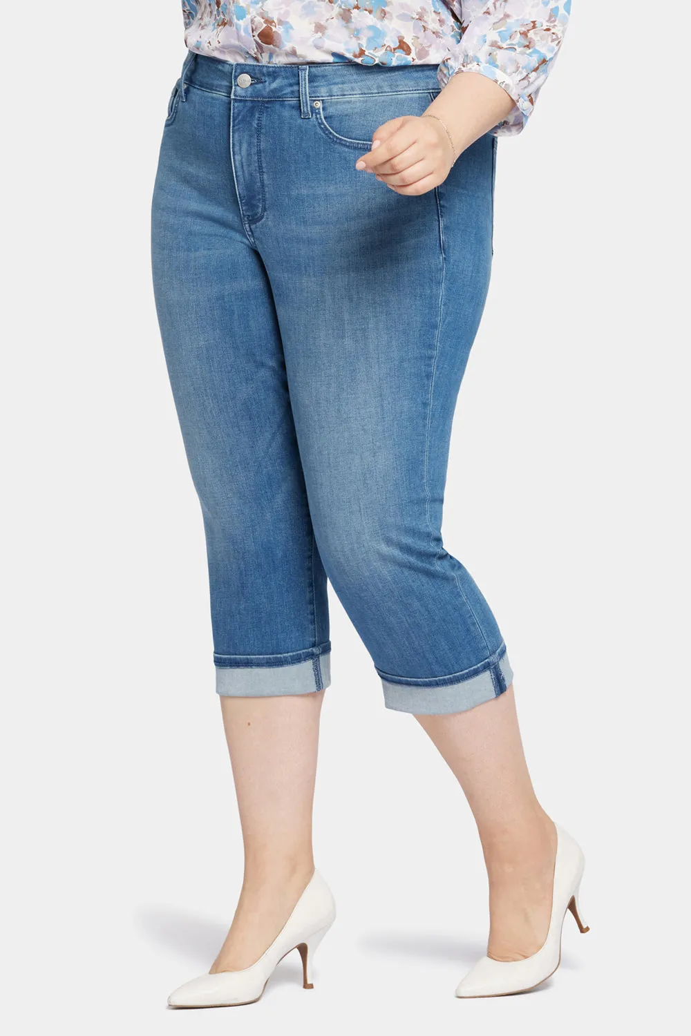 Marilyn Straight Crop Jeans In Plus Size - Stunning sold by NYDJ product image thumbnail 3