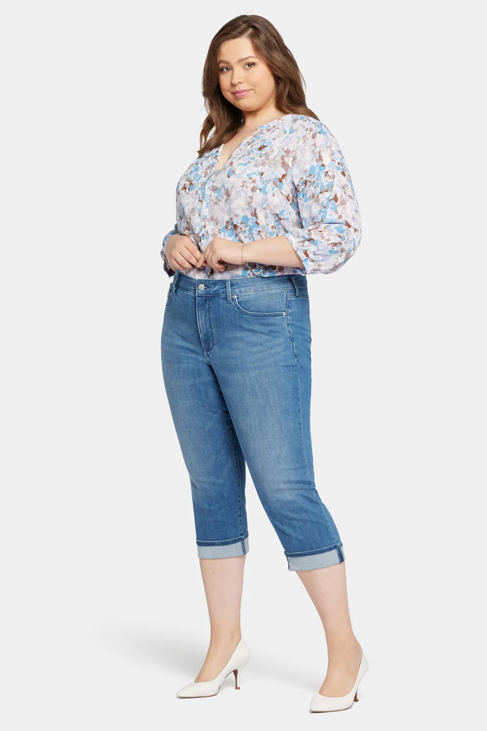 Marilyn Straight Crop Jeans In Plus Size - Stunning sold by NYDJ product image thumbnail 5