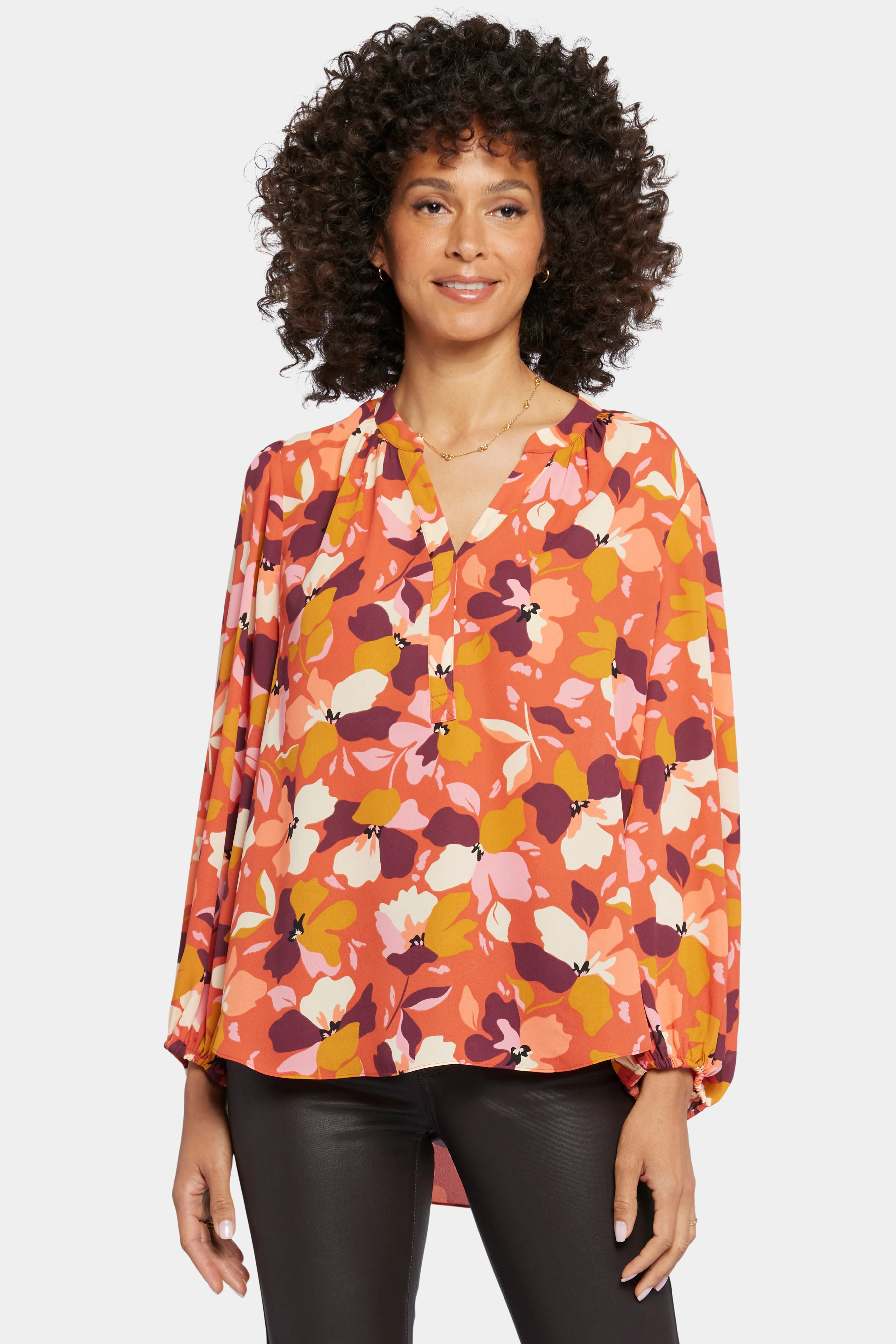 Puff Sleeve Popover Top - Gingervale sold by NYDJ product image thumbnail 4