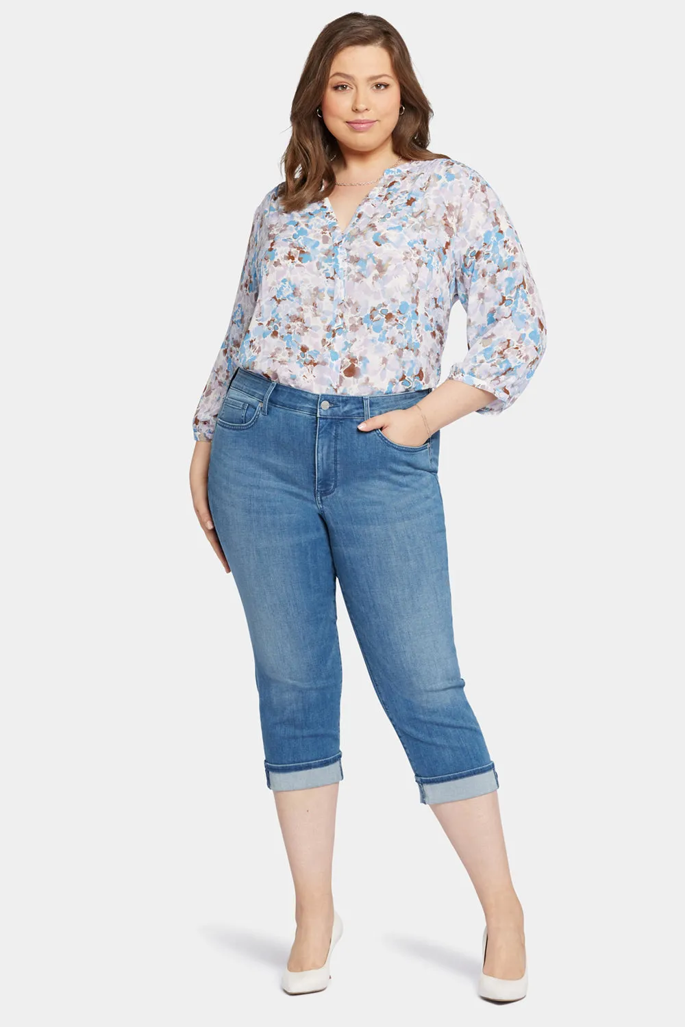 Marilyn Straight Crop Jeans In Plus Size - Stunning sold by NYDJ