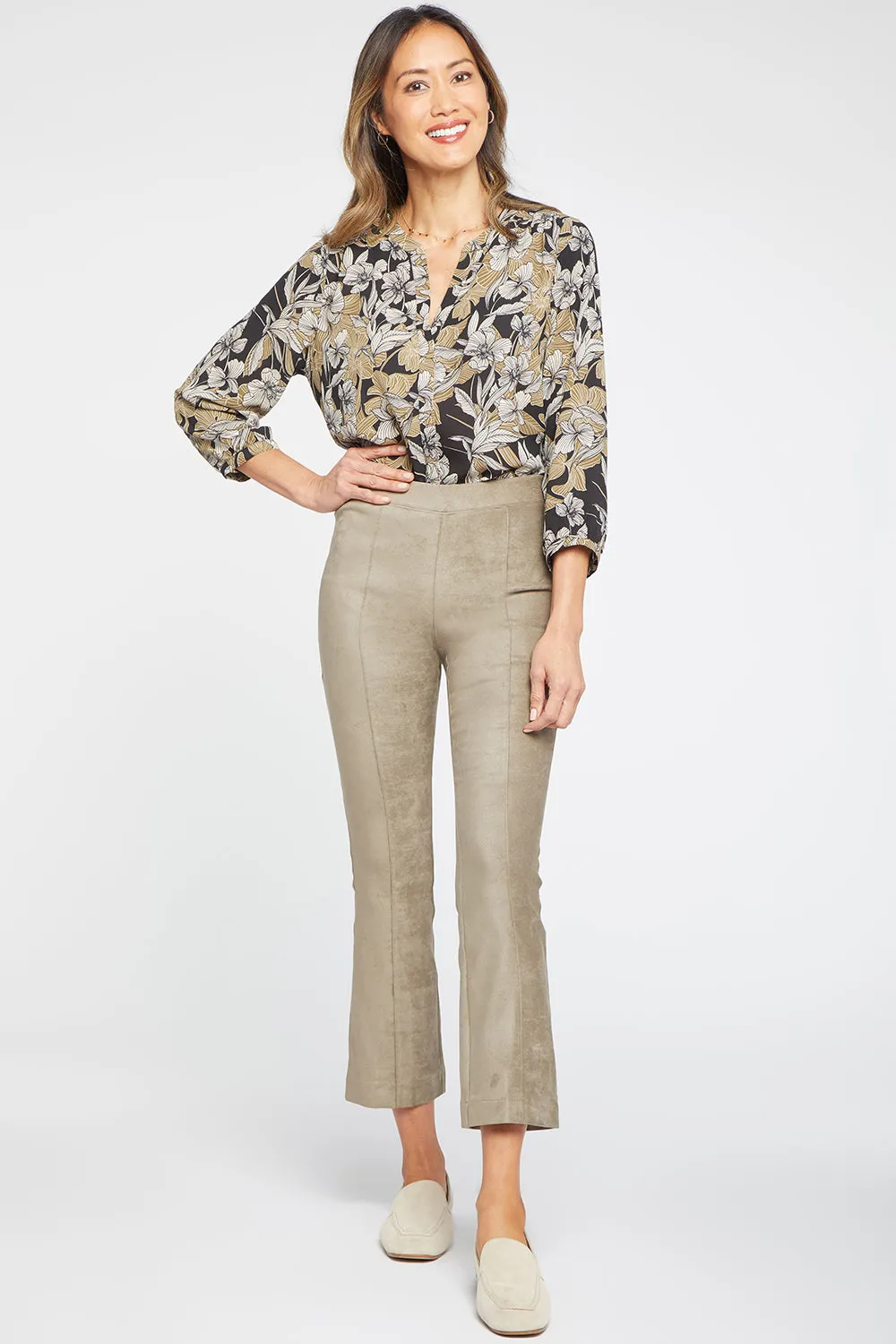 Slim Bootcut Pull-On Pants - Saddlewood sold by NYDJ product image thumbnail 4