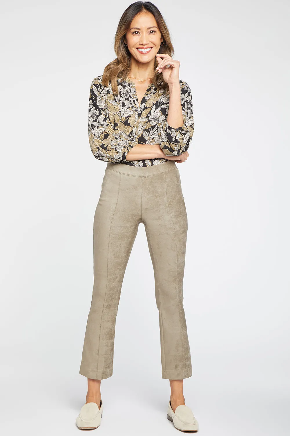 Slim Bootcut Pull-On Pants - Saddlewood sold by NYDJ
