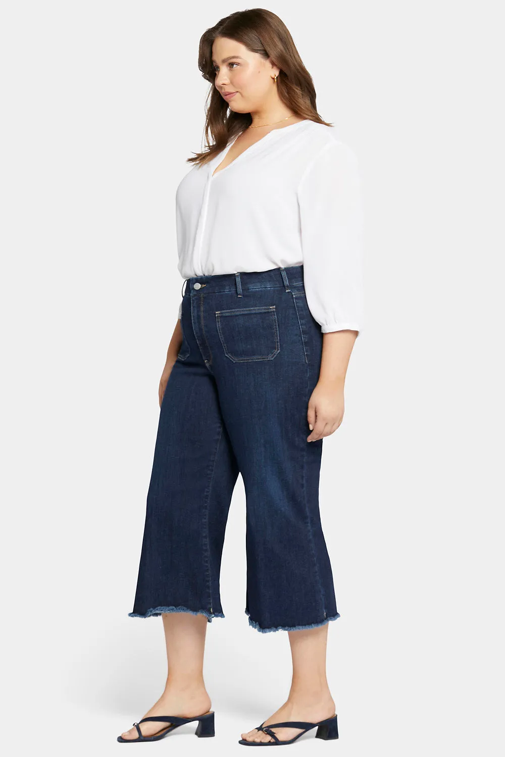 Patchie Wide Leg Capri Jeans In Plus Size - Sublime sold by NYDJ product image thumbnail 5