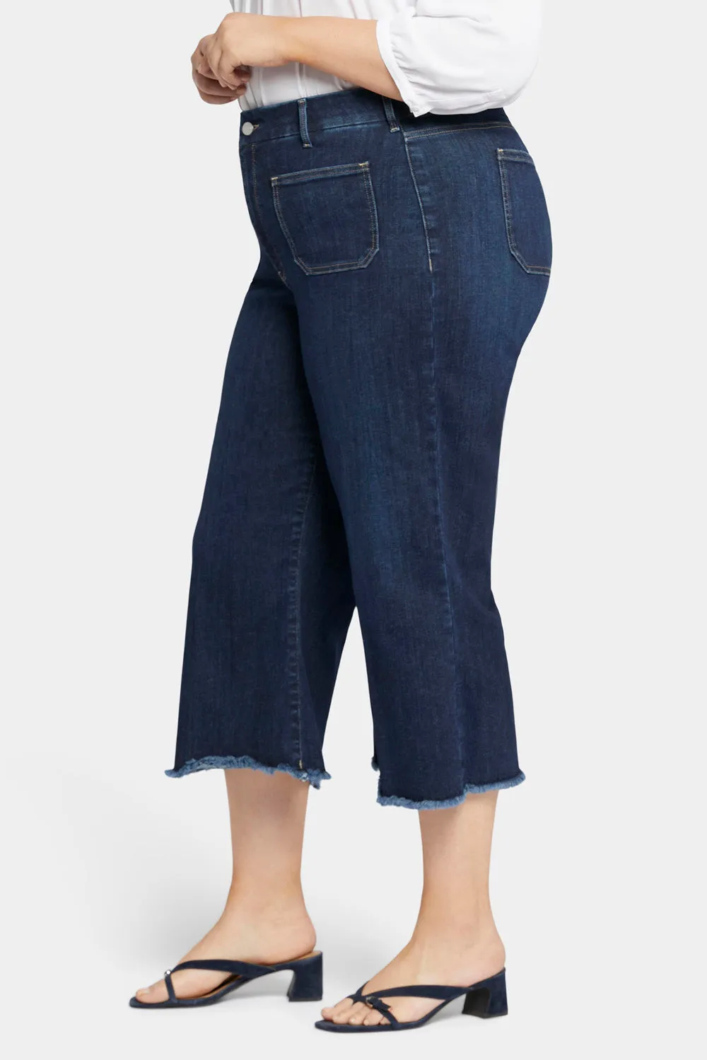 Patchie Wide Leg Capri Jeans In Plus Size - Sublime sold by NYDJ product image thumbnail 3