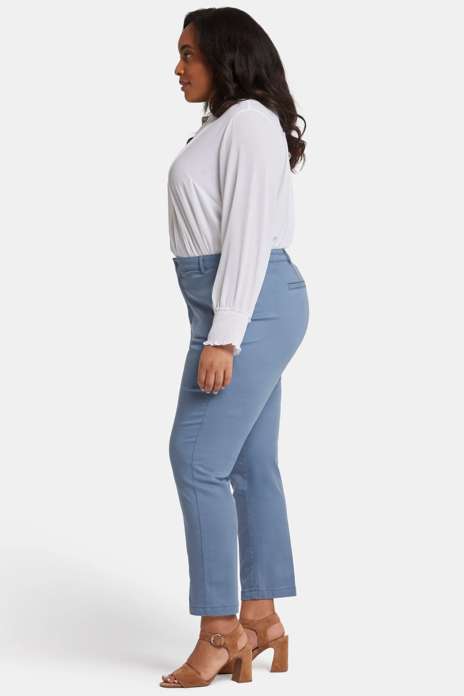 Sadie Slim Pants In Plus Size - Blue Stone sold by NYDJ product image thumbnail 5
