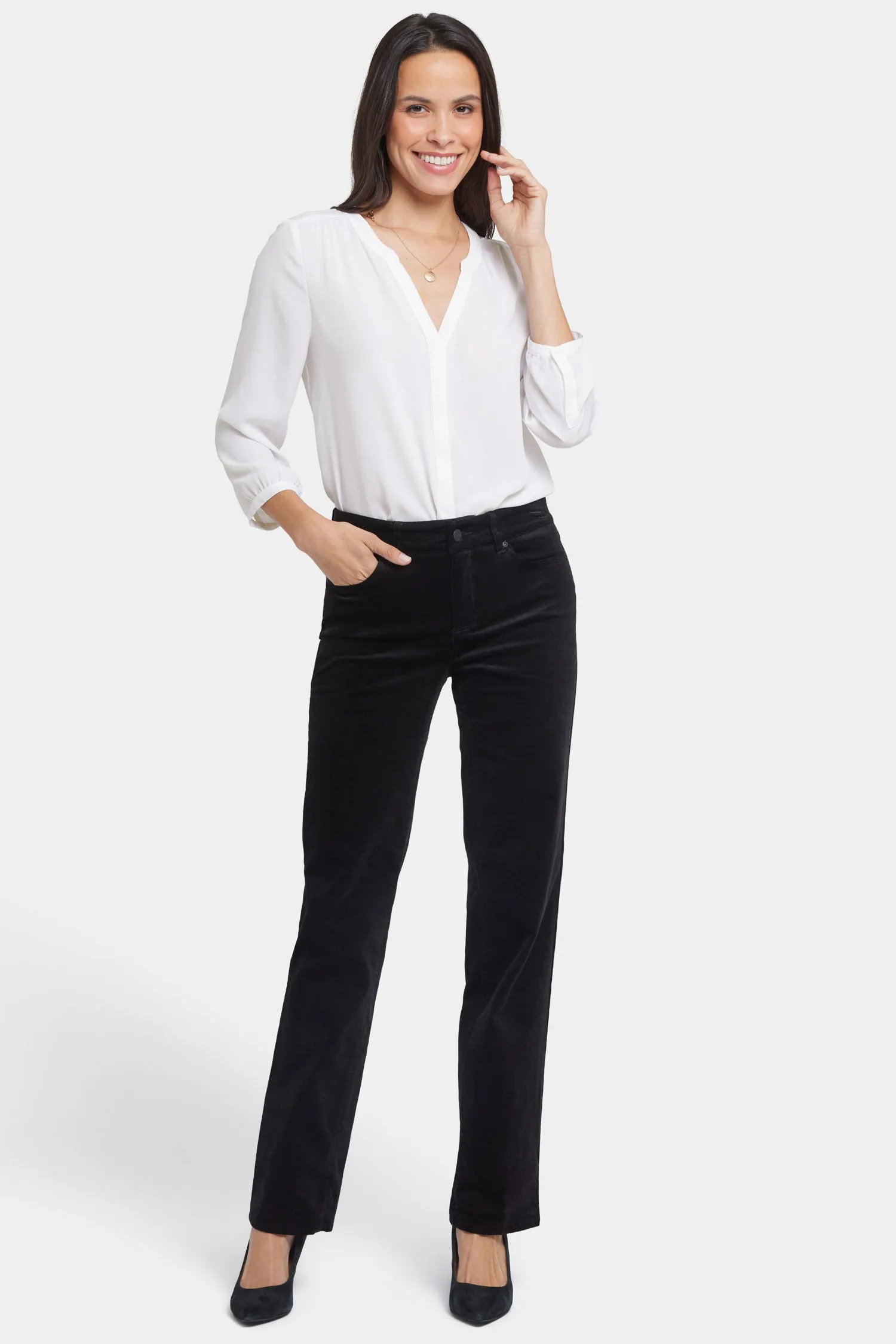 Marilyn Straight Pants - Black sold by NYDJ product image thumbnail 4