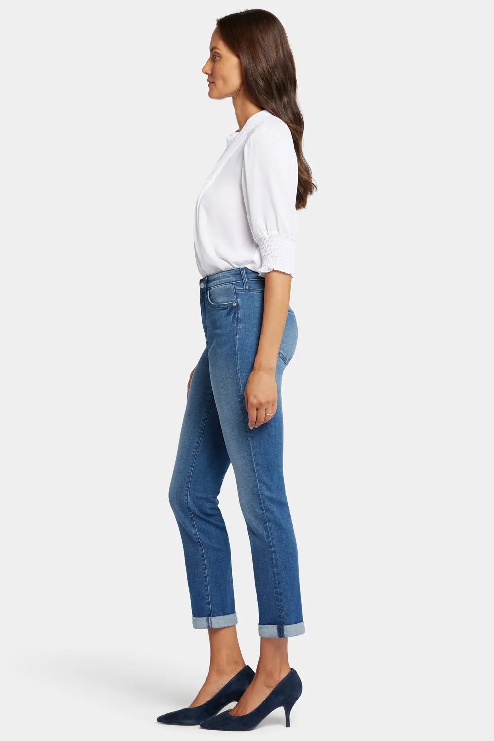 Sheri Slim Ankle Jeans - Blue Island sold by NYDJ product image thumbnail 5
