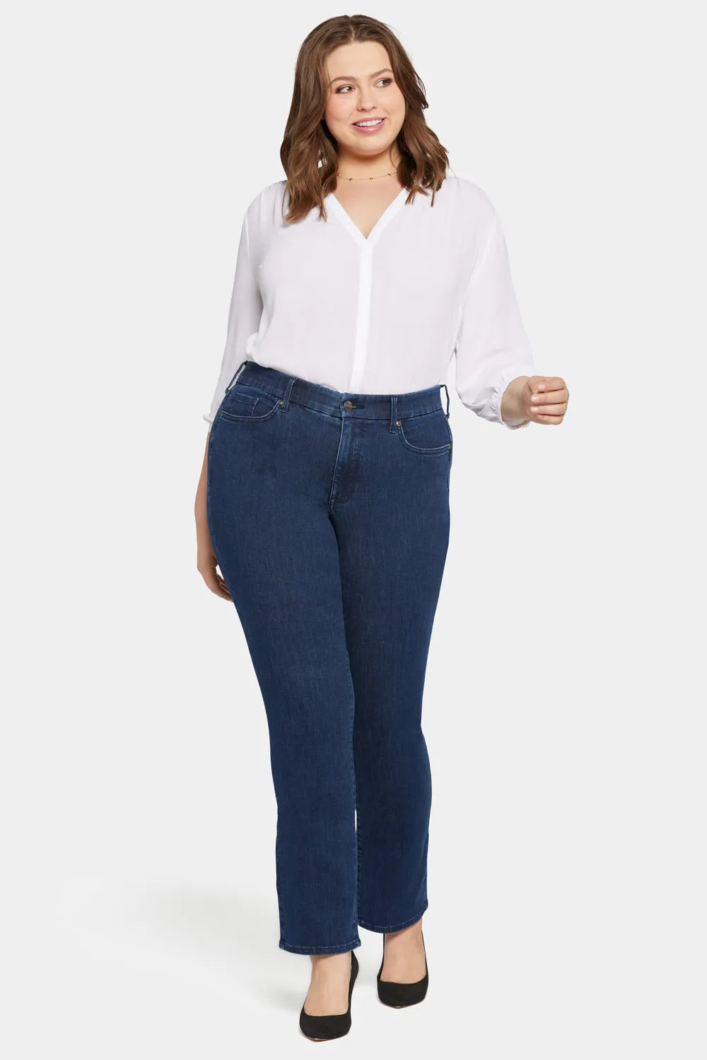 Waist-Match™ Marilyn Straight Jeans In Plus Size - Inspire sold by NYDJ product image thumbnail 4