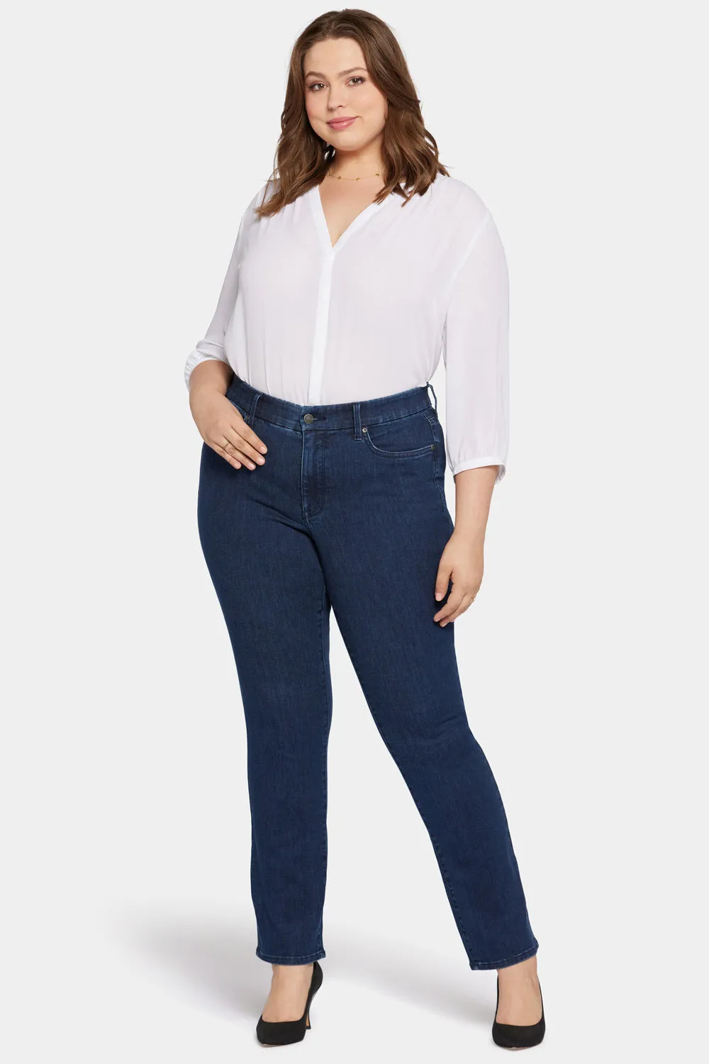 Waist-Match™ Marilyn Straight Jeans In Plus Size - Inspire sold by NYDJ