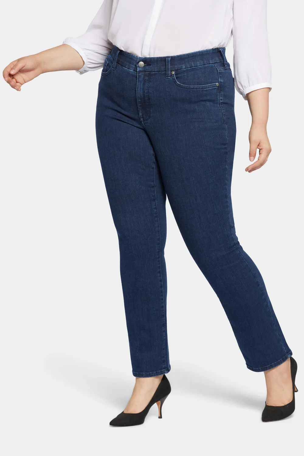 Waist-Match™ Marilyn Straight Jeans In Plus Size - Inspire sold by NYDJ product image thumbnail 3