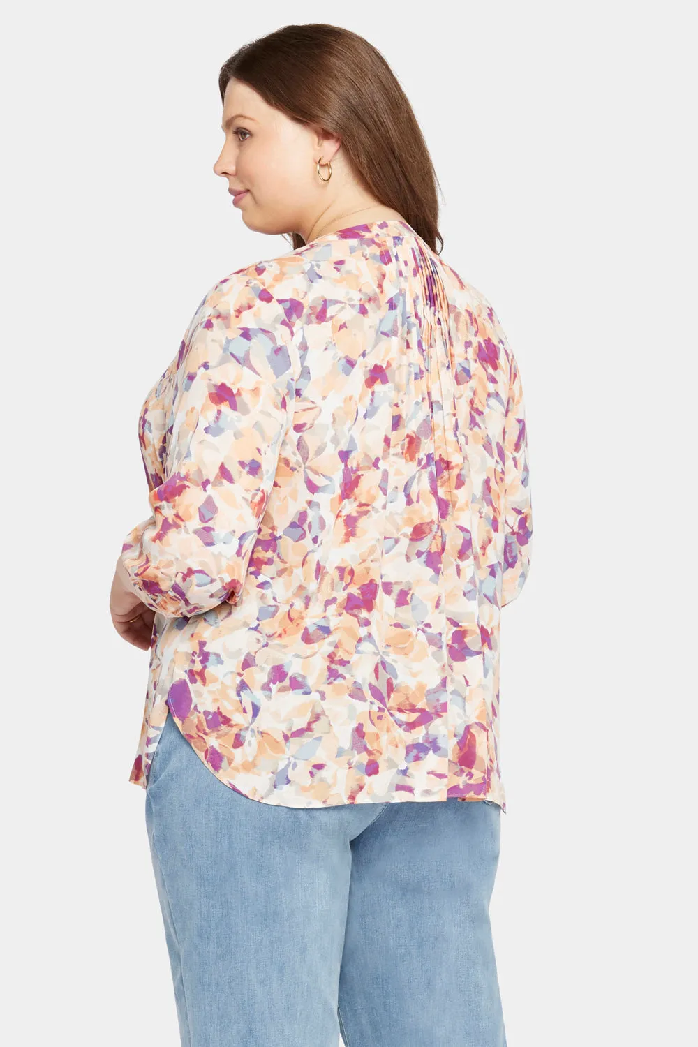 Pintuck Blouse In Plus Size - Fallen Leaf sold by NYDJ product image thumbnail 2