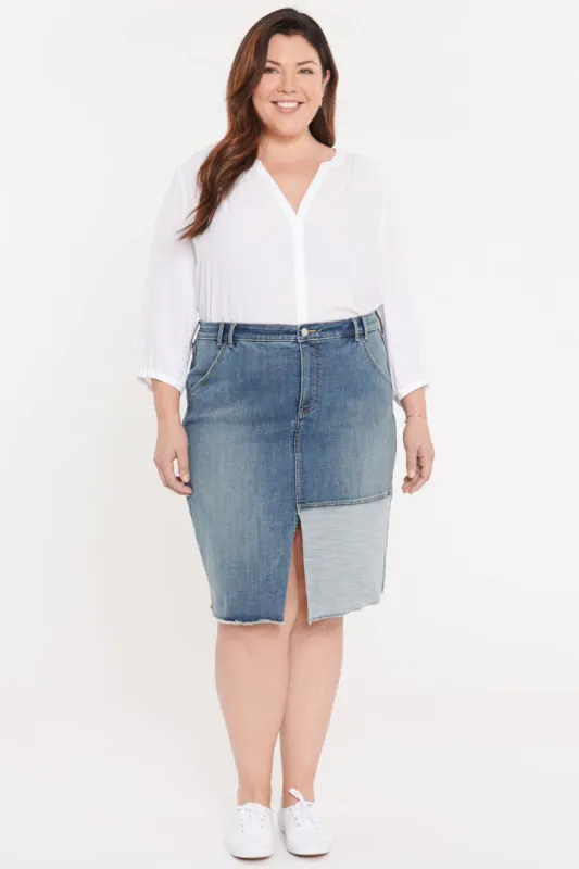 Midi Skirt In Plus Size - Clean Seline sold by NYDJ