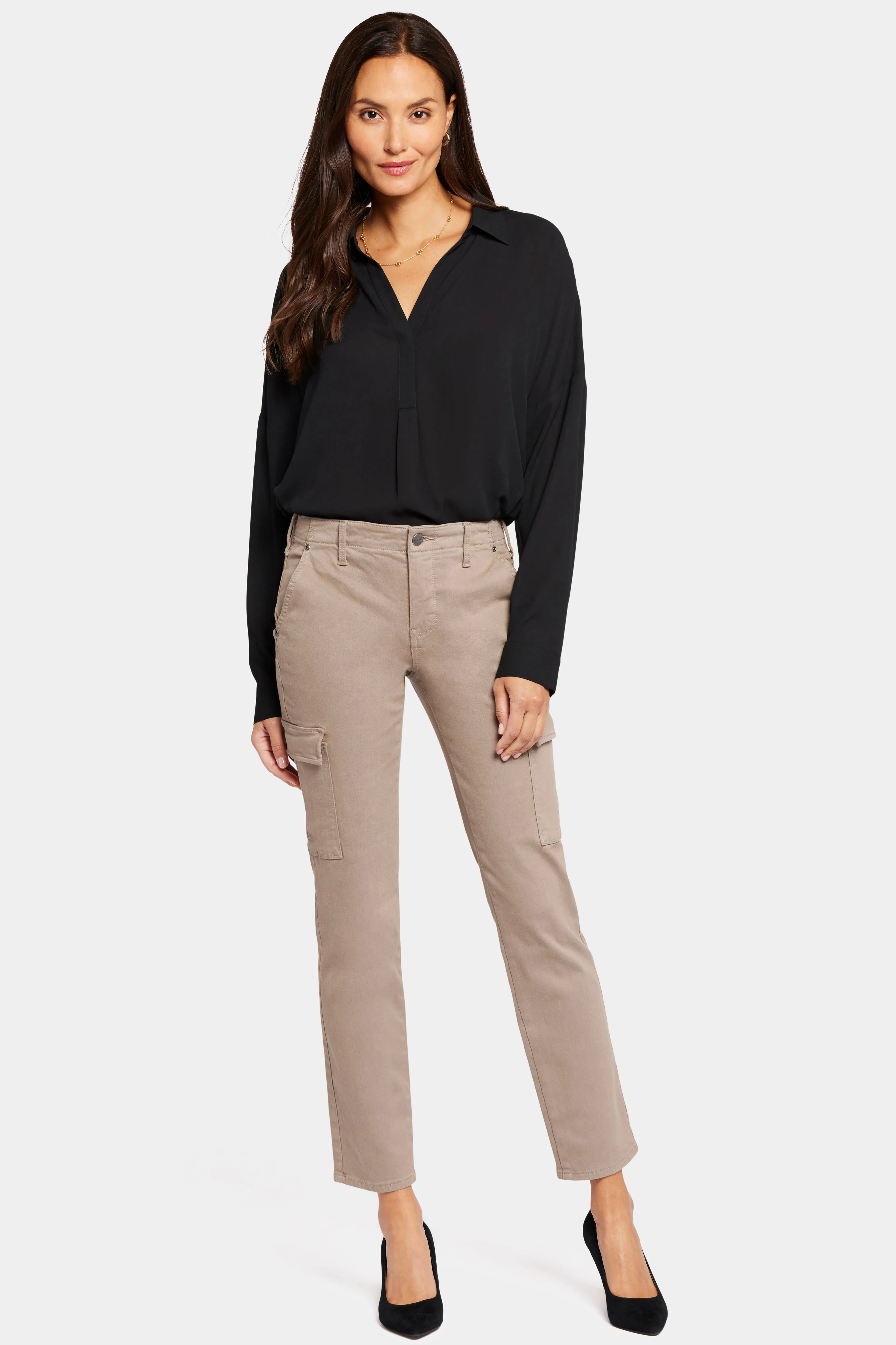 Sheri Slim Jeans - Saddlewood sold by NYDJ product image thumbnail 4