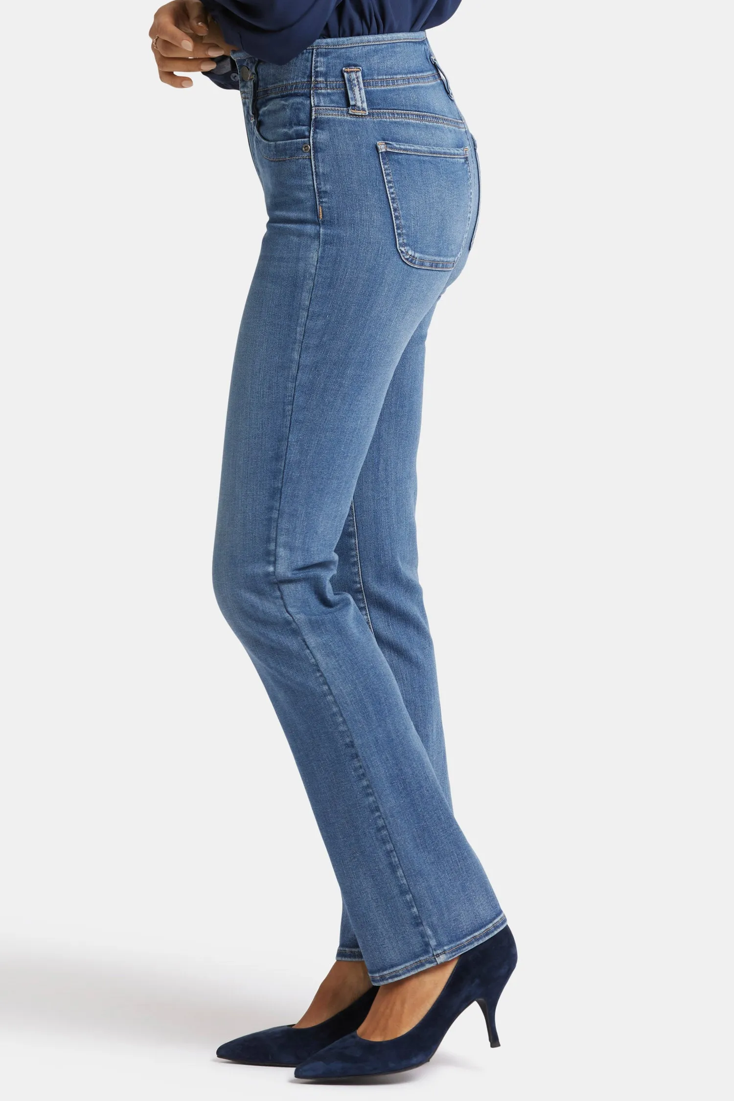 Marilyn Straight Jeans In Petite - Clear Brook sold by NYDJ product image thumbnail 3
