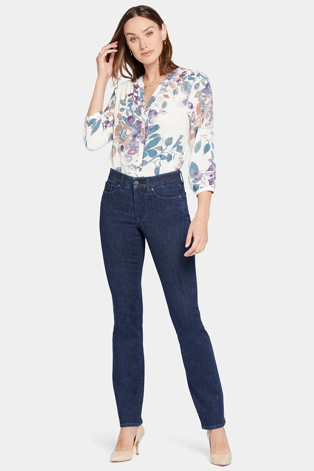 Waist-Match™ Marilyn Straight Jeans In Petite - Inspire sold by NYDJ