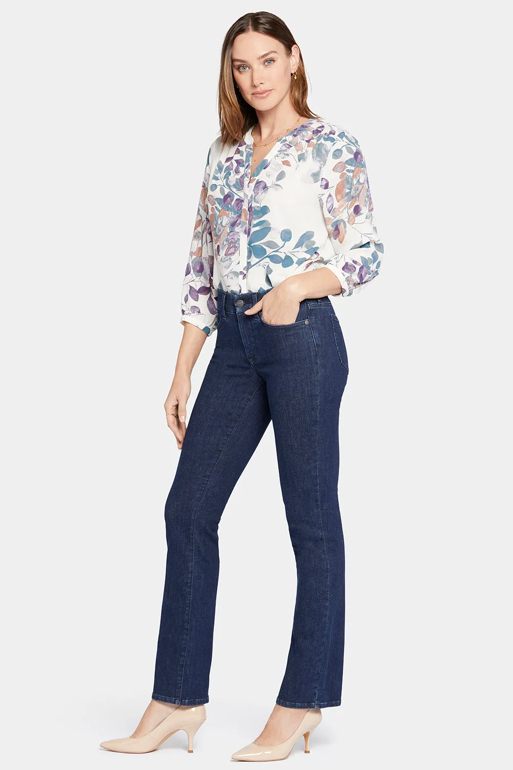 Waist-Match™ Marilyn Straight Jeans In Petite - Inspire sold by NYDJ product image thumbnail 5