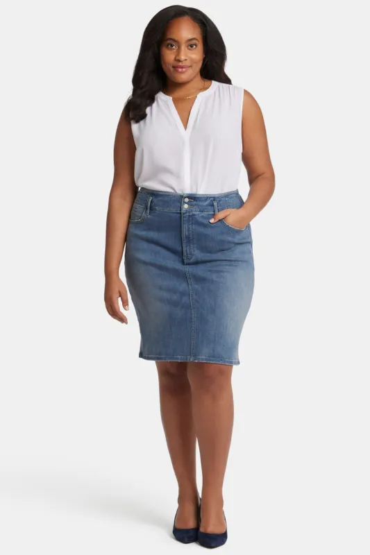 High Waist Skirt In Plus Size - Rockie sold by NYDJ