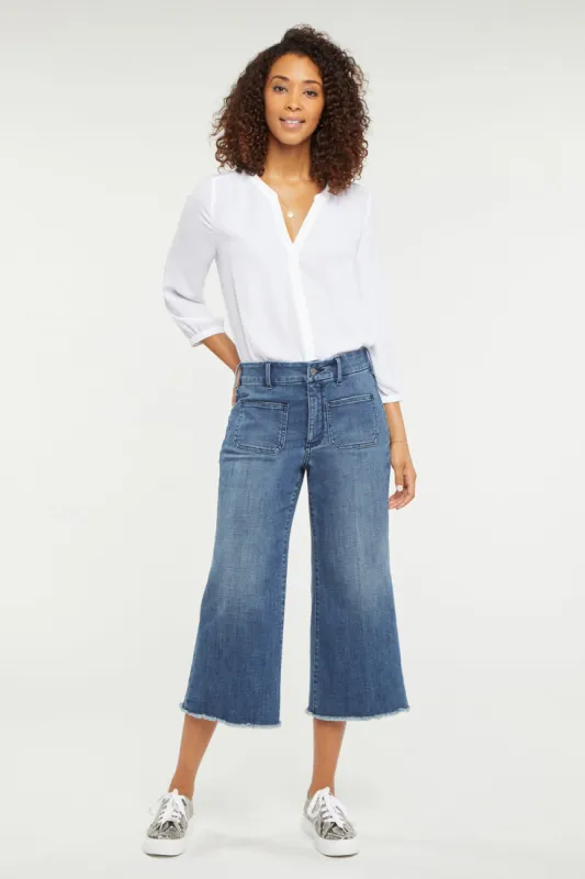 Patchie Wide Leg Capri Jeans - Caliente sold by NYDJ