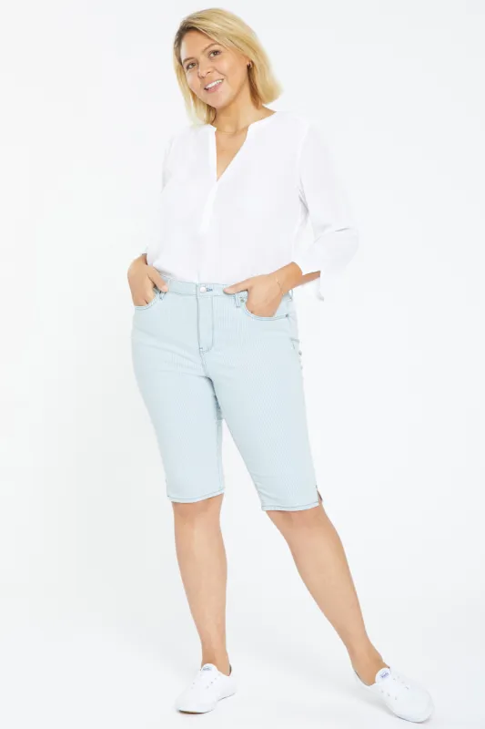 Capri Jeans In Plus Size - Rena Stripe sold by NYDJ