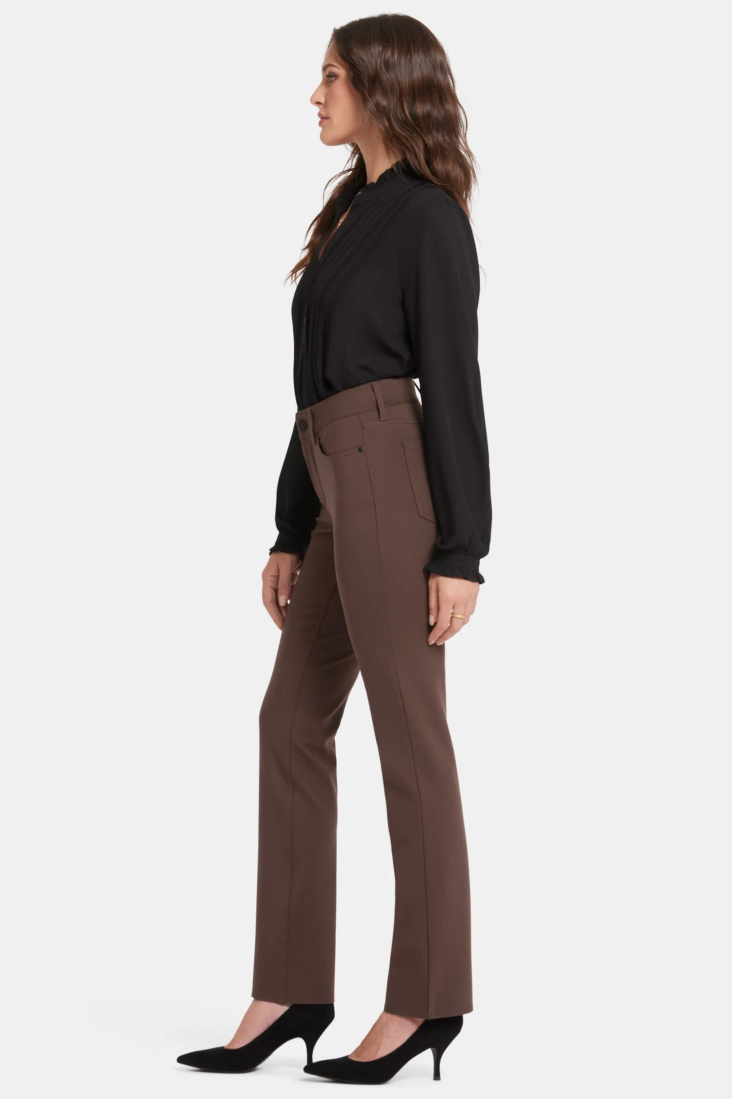 Marilyn Straight Pants In Petite - Coffee Bean sold by NYDJ product image thumbnail 5