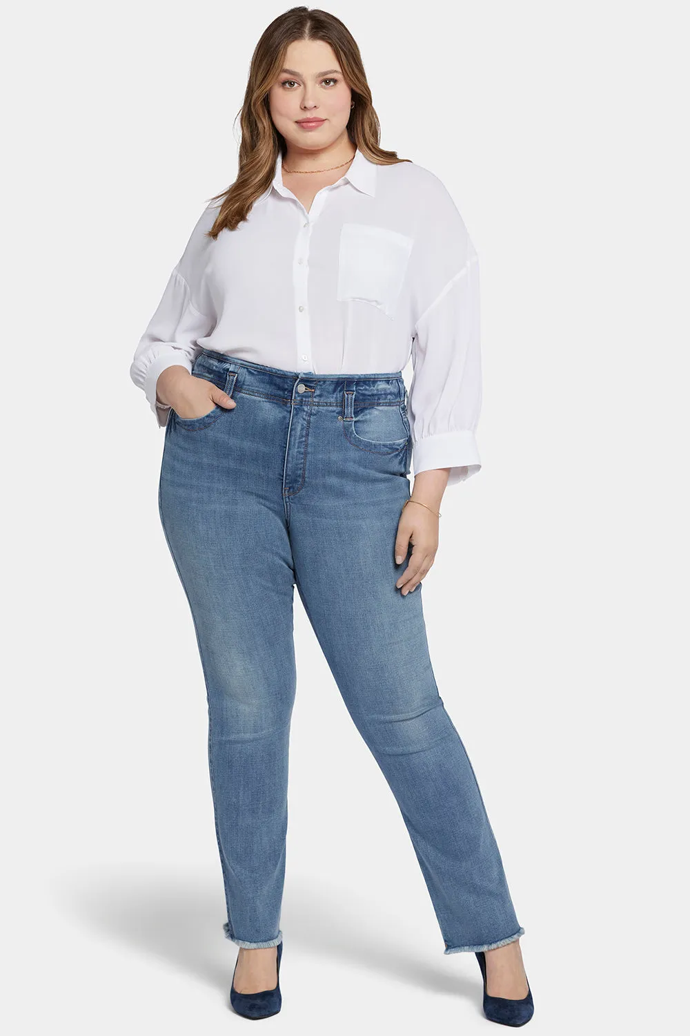 Marilyn Straight Jeans In Plus Size - Paddington sold by NYDJ