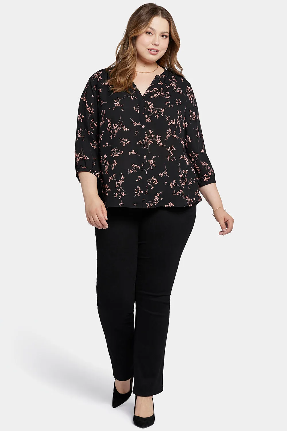 Pintuck Blouse In Plus Size - Cynthiana sold by NYDJ product image thumbnail 5