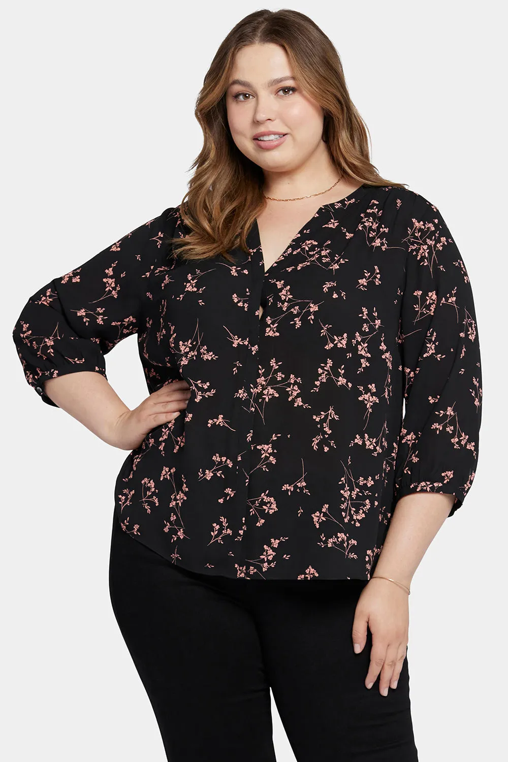 Pintuck Blouse In Plus Size - Cynthiana sold by NYDJ product image thumbnail 4