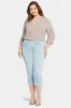 Marilyn Straight Crop Jeans In Plus Size - Brightside sold by NYDJ