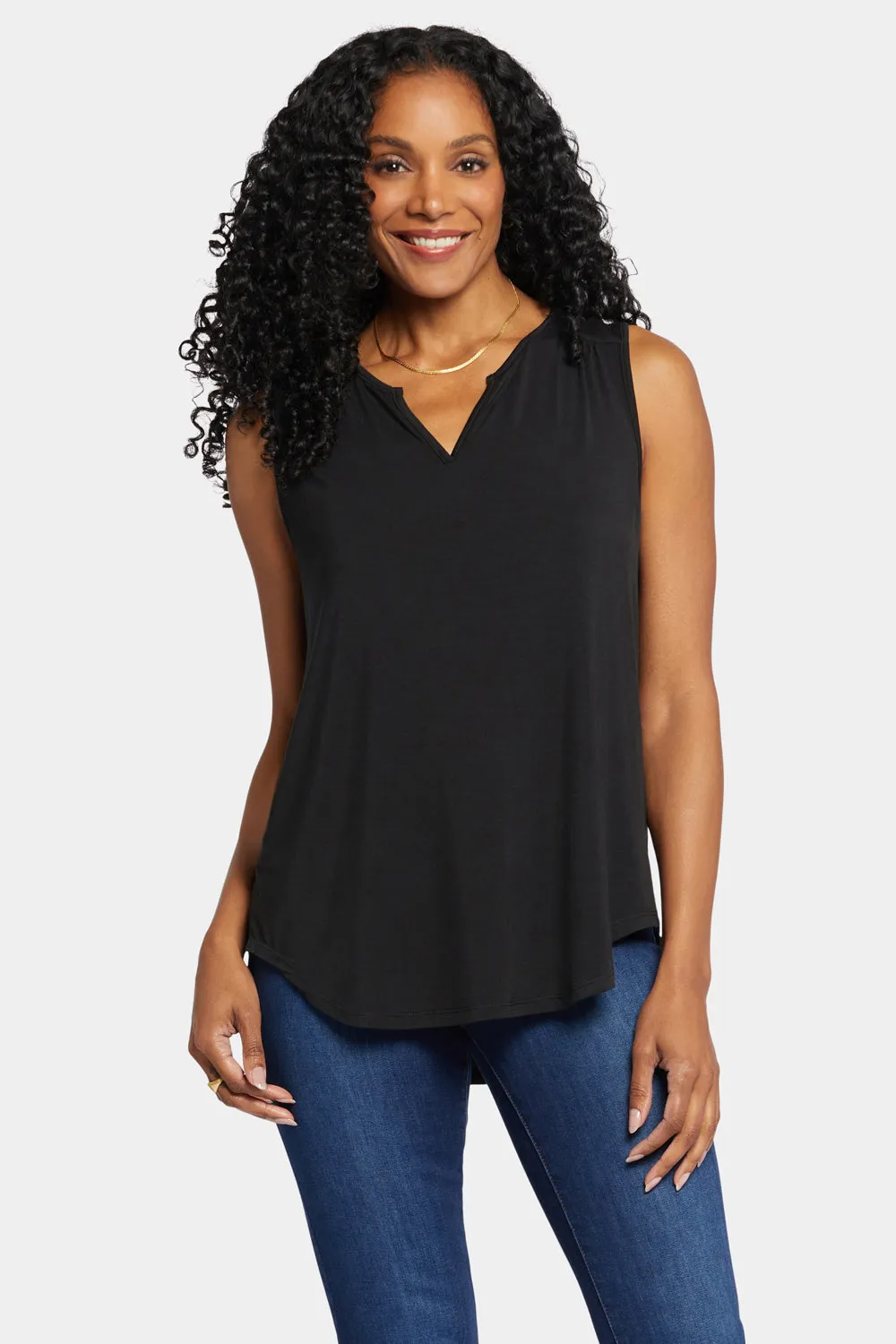 Sleeveless Perfect Tee - Black sold by NYDJ product image thumbnail 4