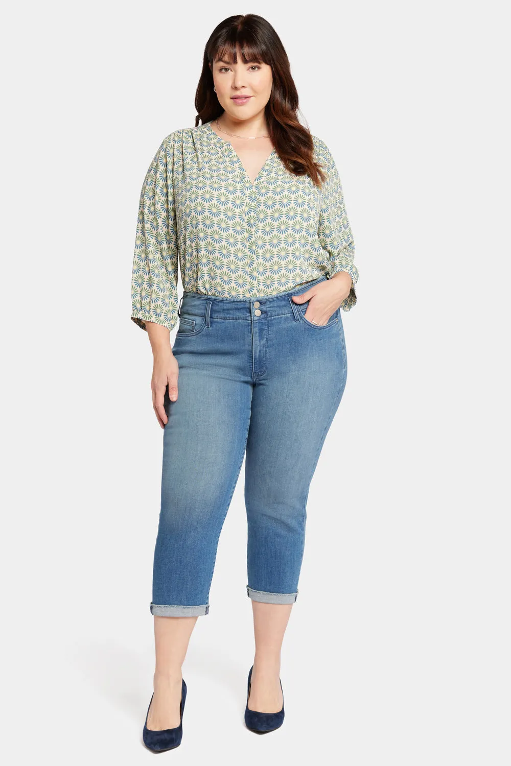 Chloe Capri Jeans In Plus Size - Stargazer sold by NYDJ