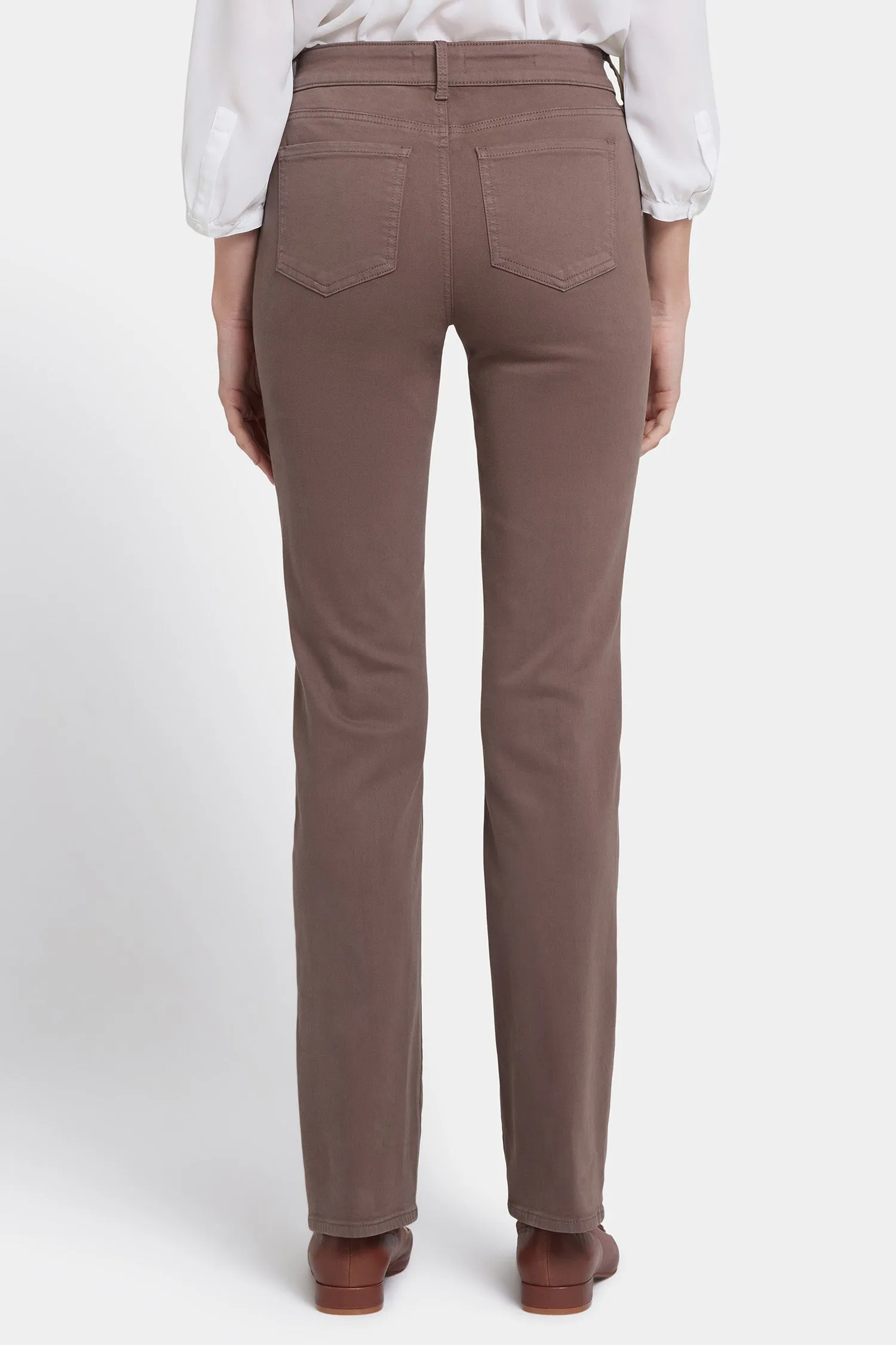 Marilyn Straight Jeans In Petite - Dark Wood sold by NYDJ product image thumbnail 2