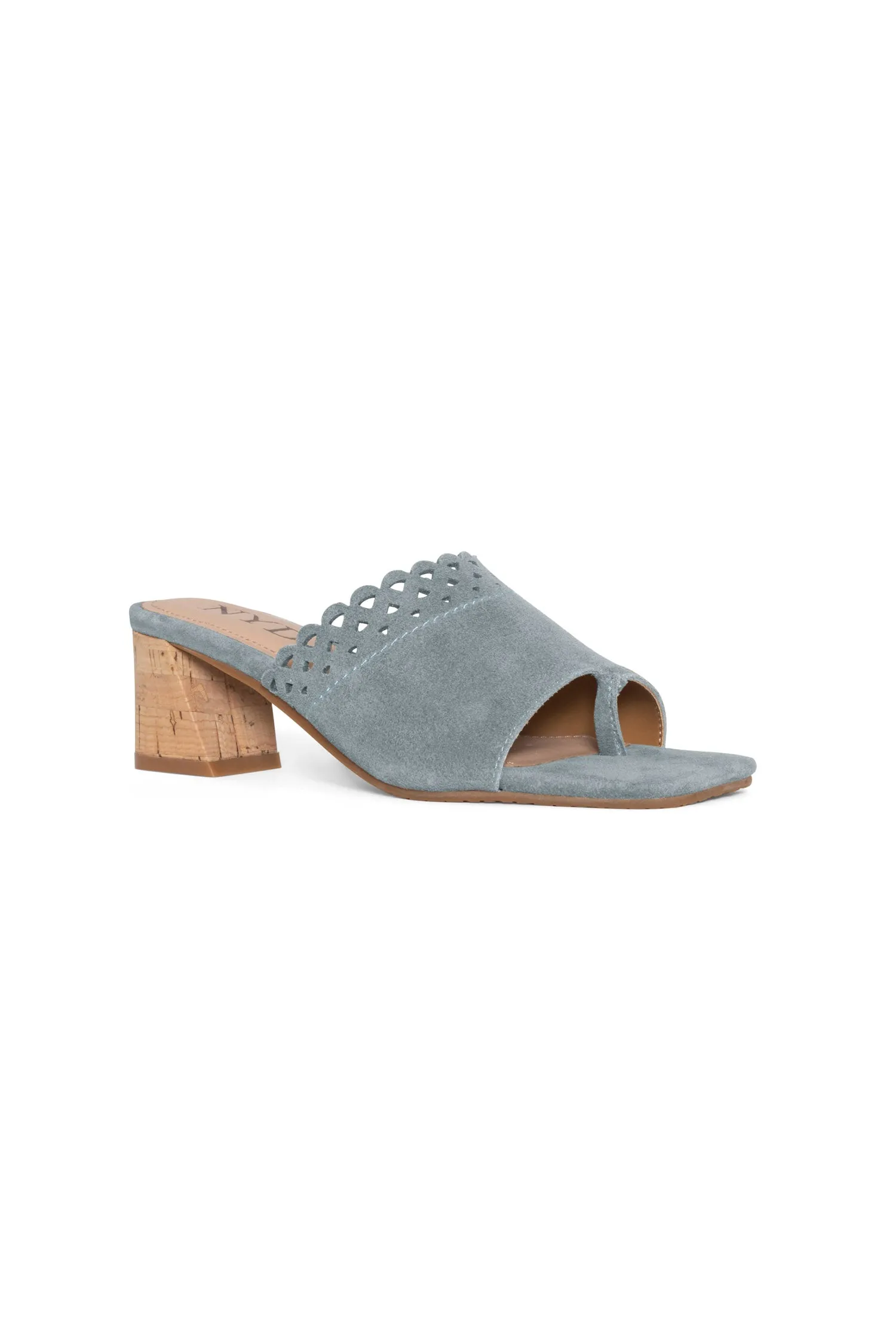 Alanah Mule Sandals - Blue sold by NYDJ