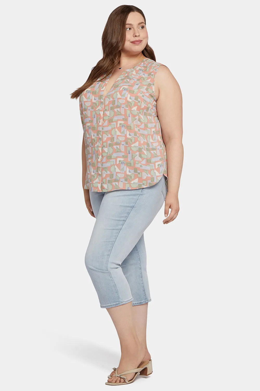 Sleeveless Pintuck Blouse In Plus Size - Cielo Vista sold by NYDJ product image thumbnail 3
