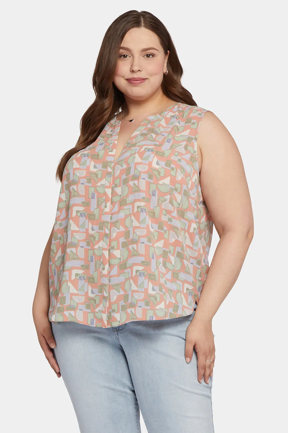 Sleeveless Pintuck Blouse In Plus Size - Cielo Vista sold by NYDJ product image thumbnail 4