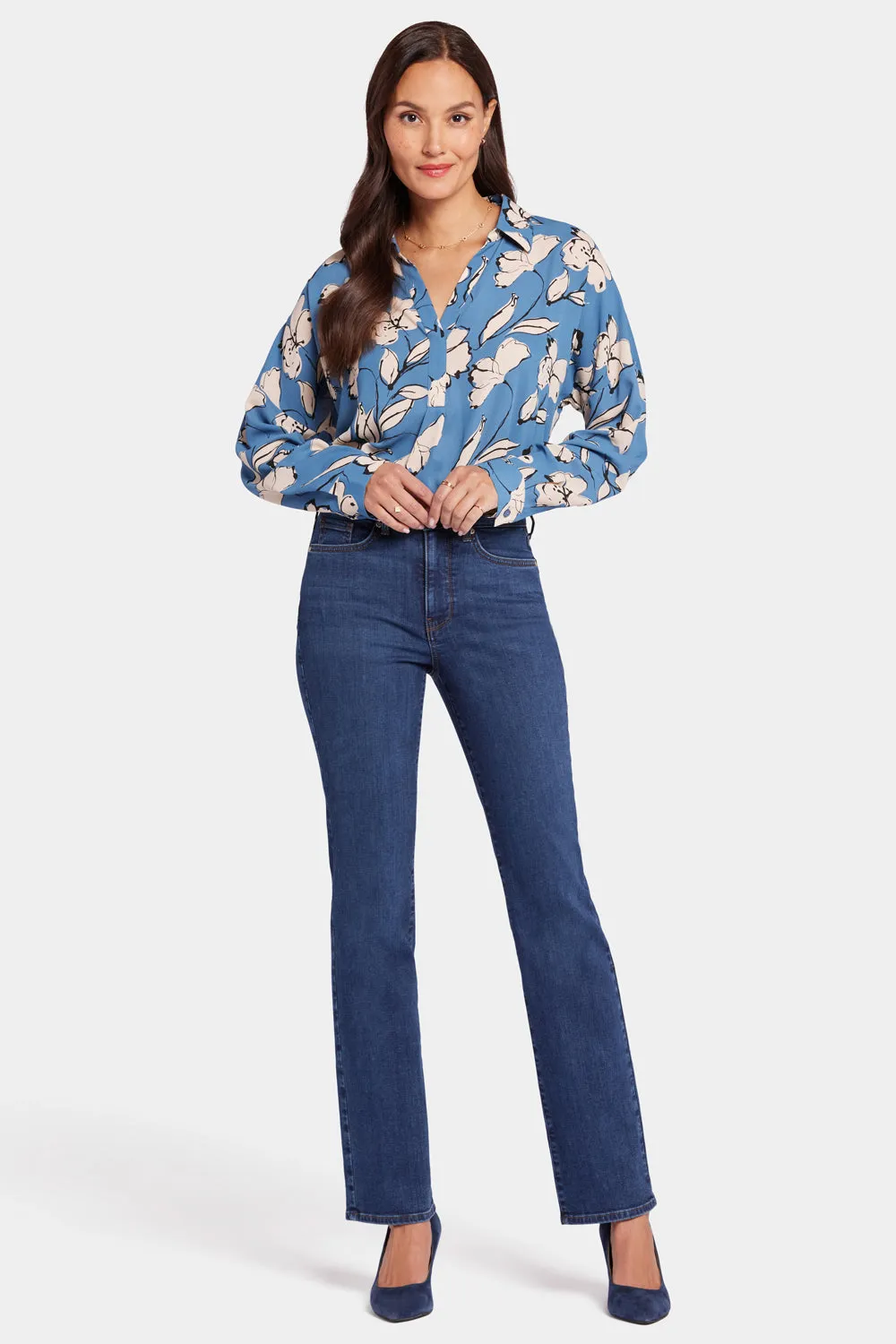 Marilyn Straight Jeans In Tall - Gold Coast sold by NYDJ