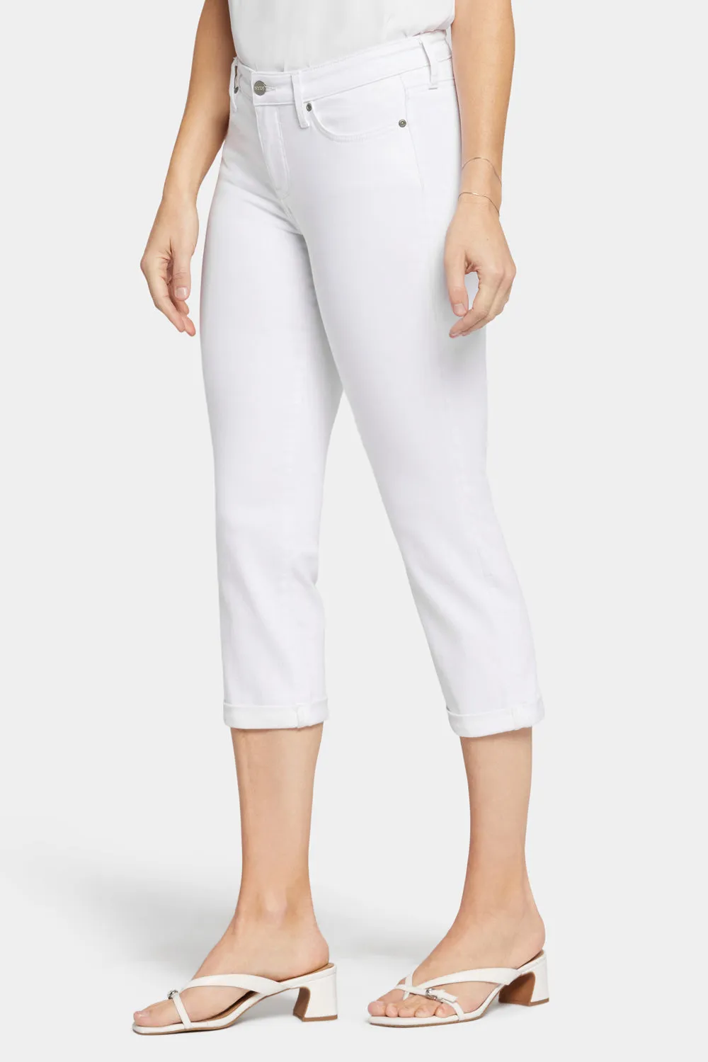 Chloe Skinny Capri Jeans - Optic White sold by NYDJ product image thumbnail 3