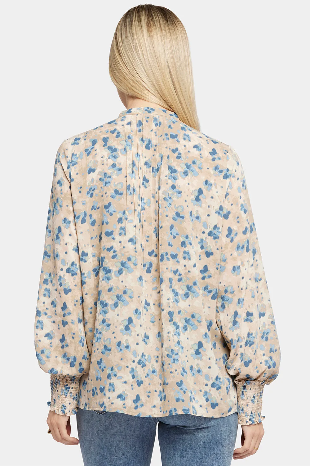 Pleated Peasant Blouse - Wind River sold by NYDJ product image thumbnail 2