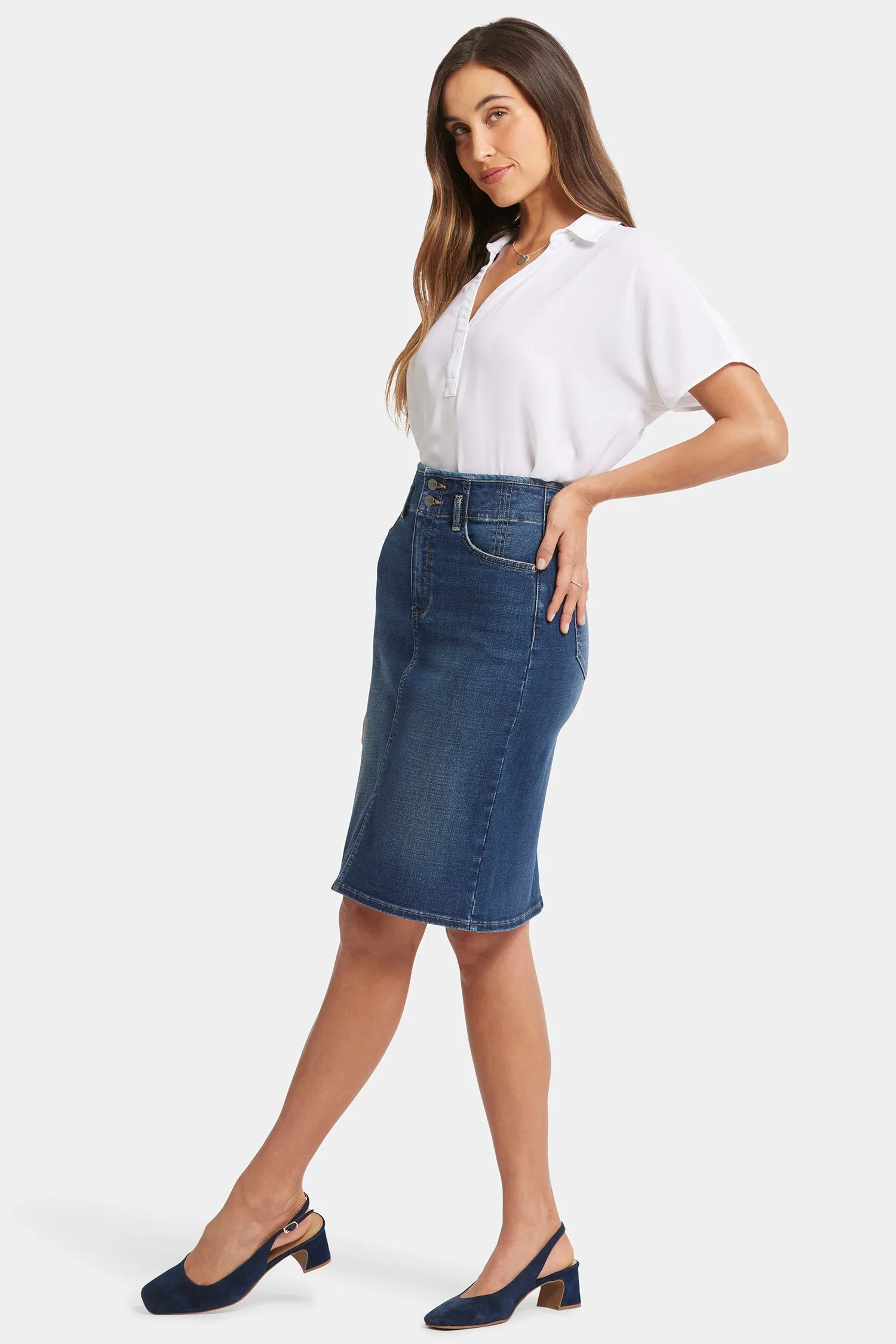 High Waist Skirt - Olympus sold by NYDJ product image thumbnail 5