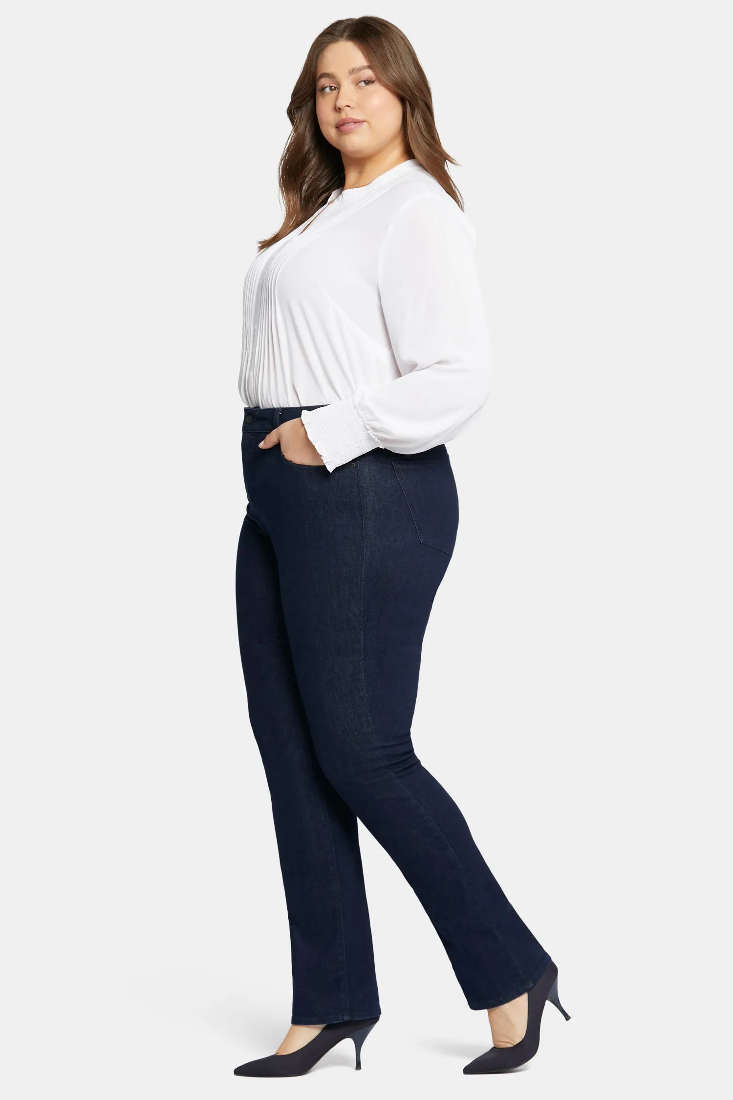 Marilyn Straight Jeans In Plus Size - Rinse sold by NYDJ product image thumbnail 5