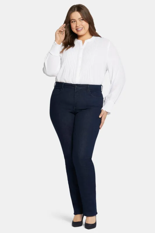 Marilyn Straight Jeans In Plus Size - Rinse sold by NYDJ