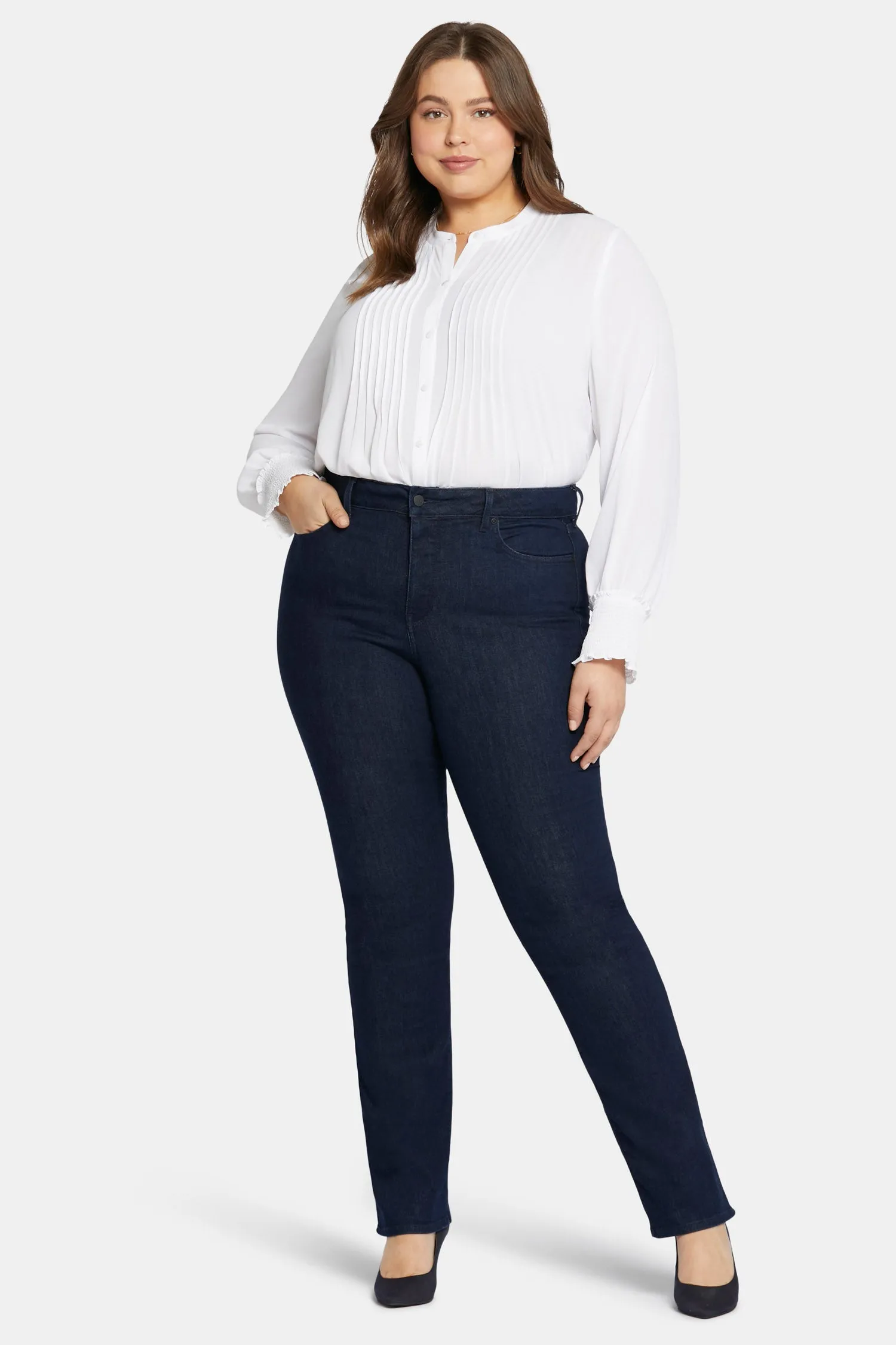 Marilyn Straight Jeans In Plus Size - Rinse sold by NYDJ product image thumbnail 4