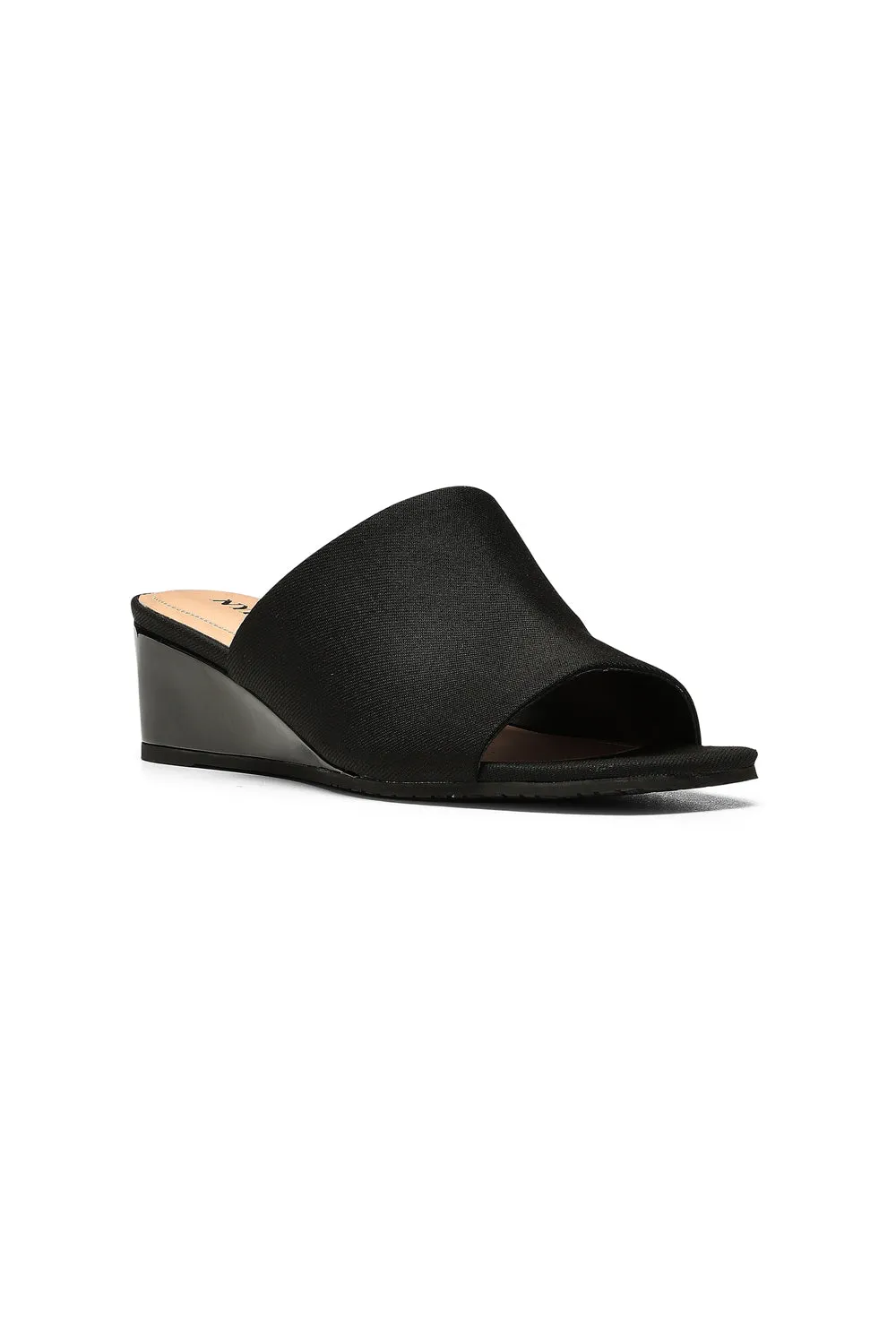 Claudine Wedge Mule Sandals - Black sold by NYDJ