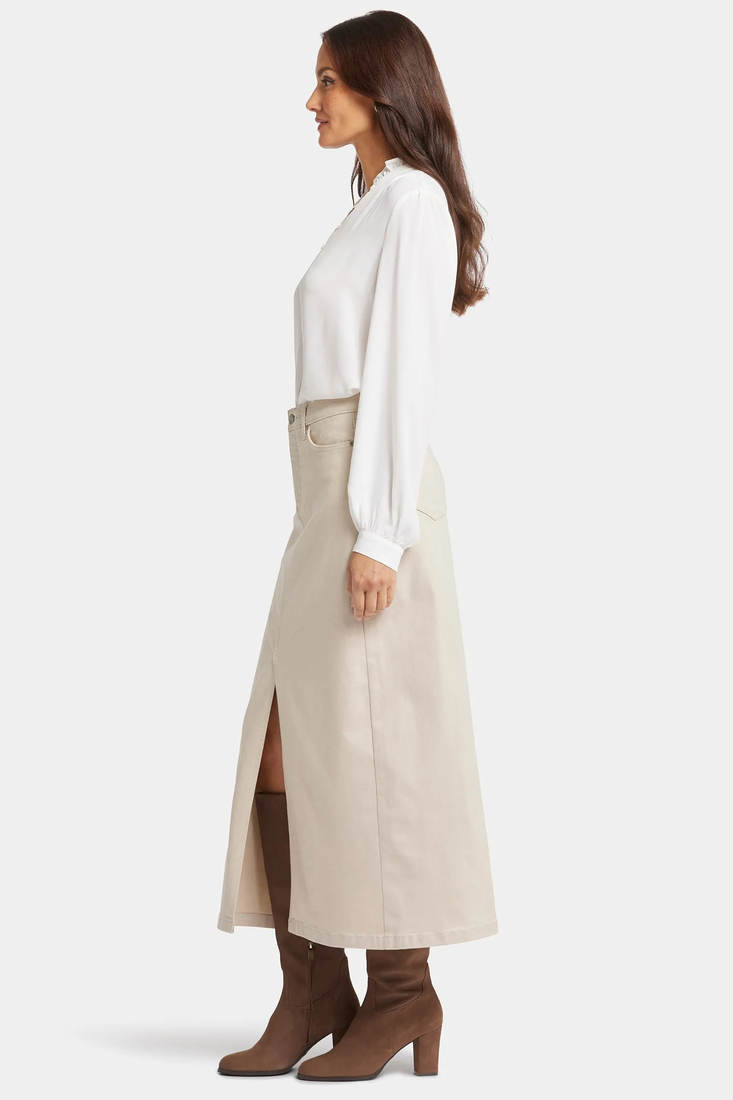 High Rise Long Skirt - Feather sold by NYDJ product image thumbnail 5