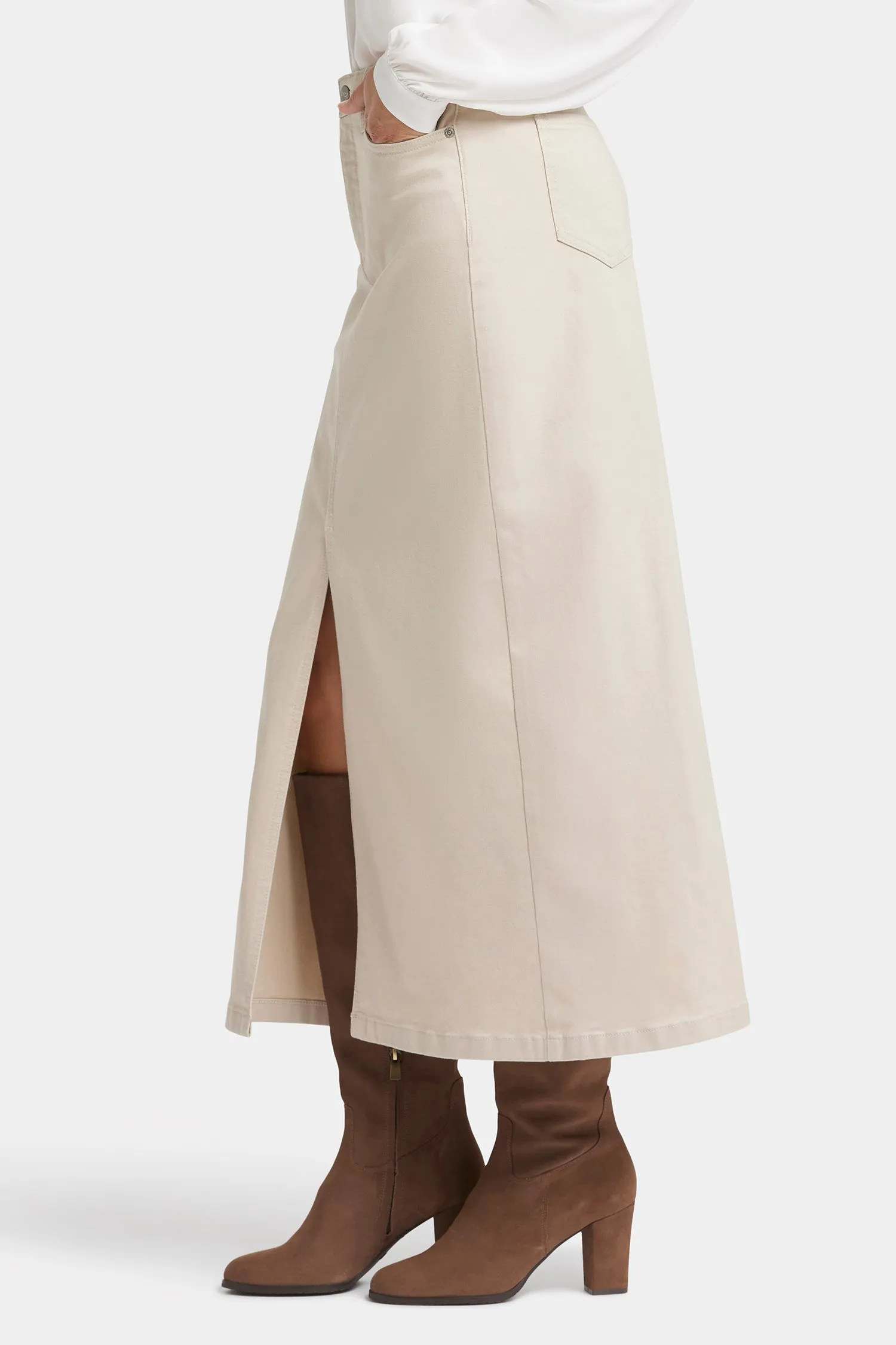 High Rise Long Skirt - Feather sold by NYDJ product image thumbnail 3